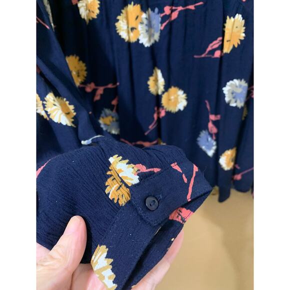 Fat Face ADELE Twilight Blooms Blouse Steel Blue Sz 2 NWT - Picture 6 of 13